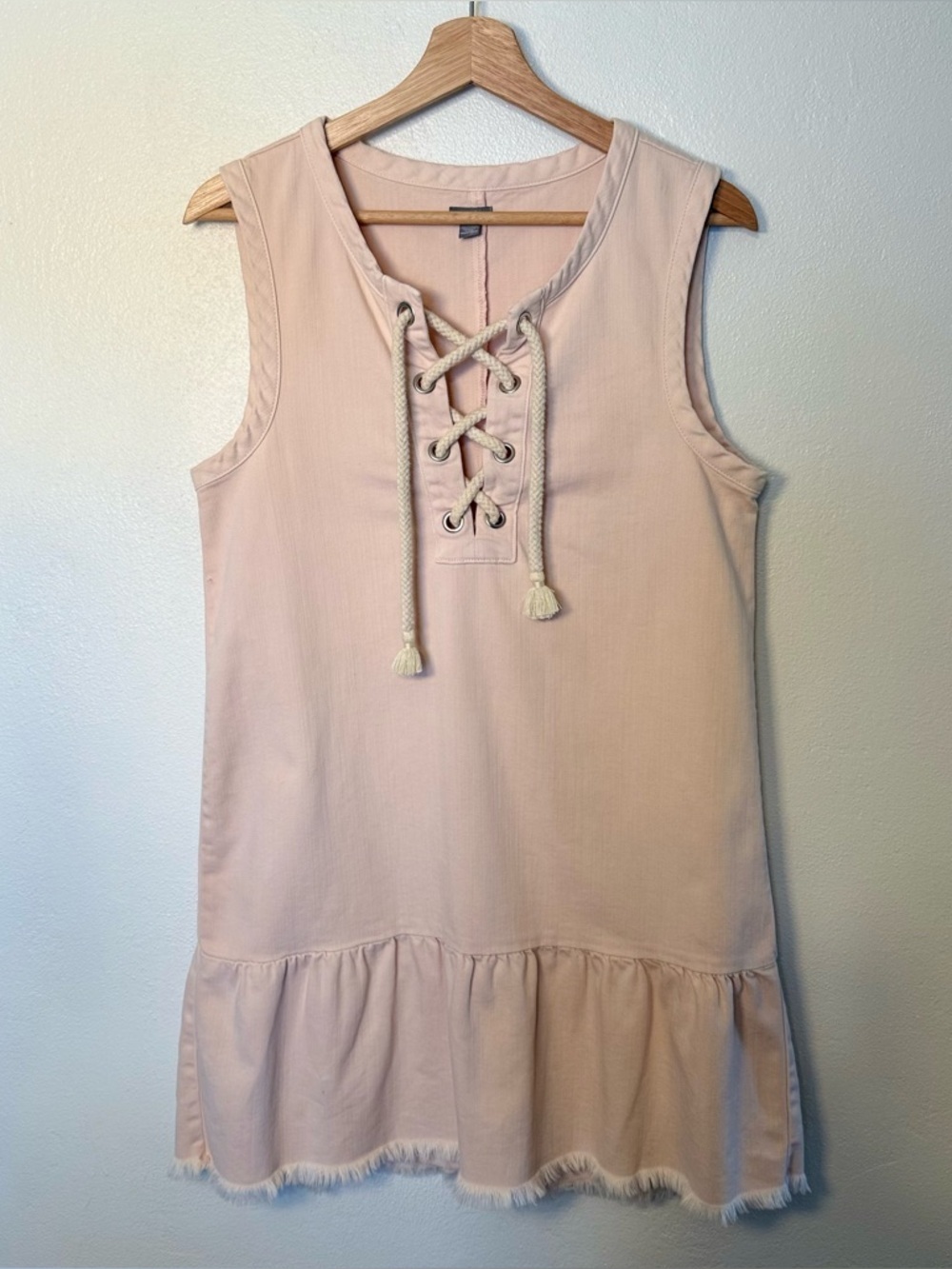 Aerie Light Pink Denim Dress Size Small